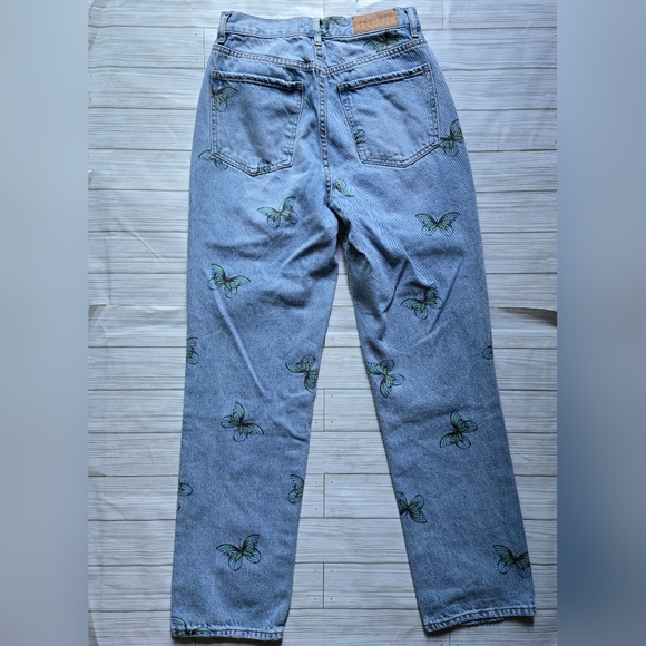 PacSun Eco Butterfly Print Dad Jeans - Picture 3 of 5
